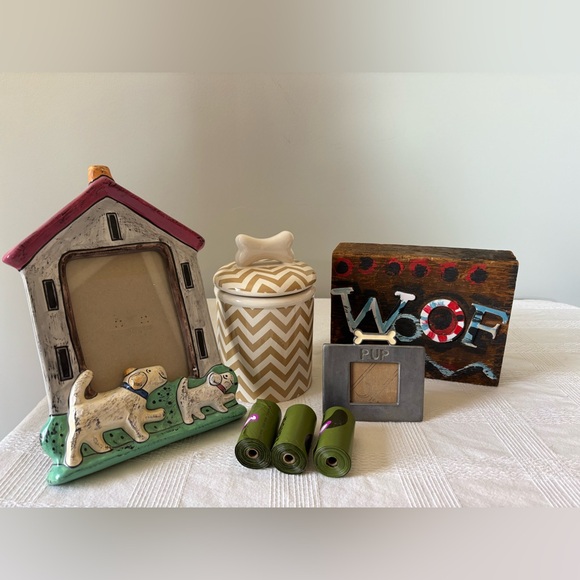 Dog Treat JarFrame Set and Decor